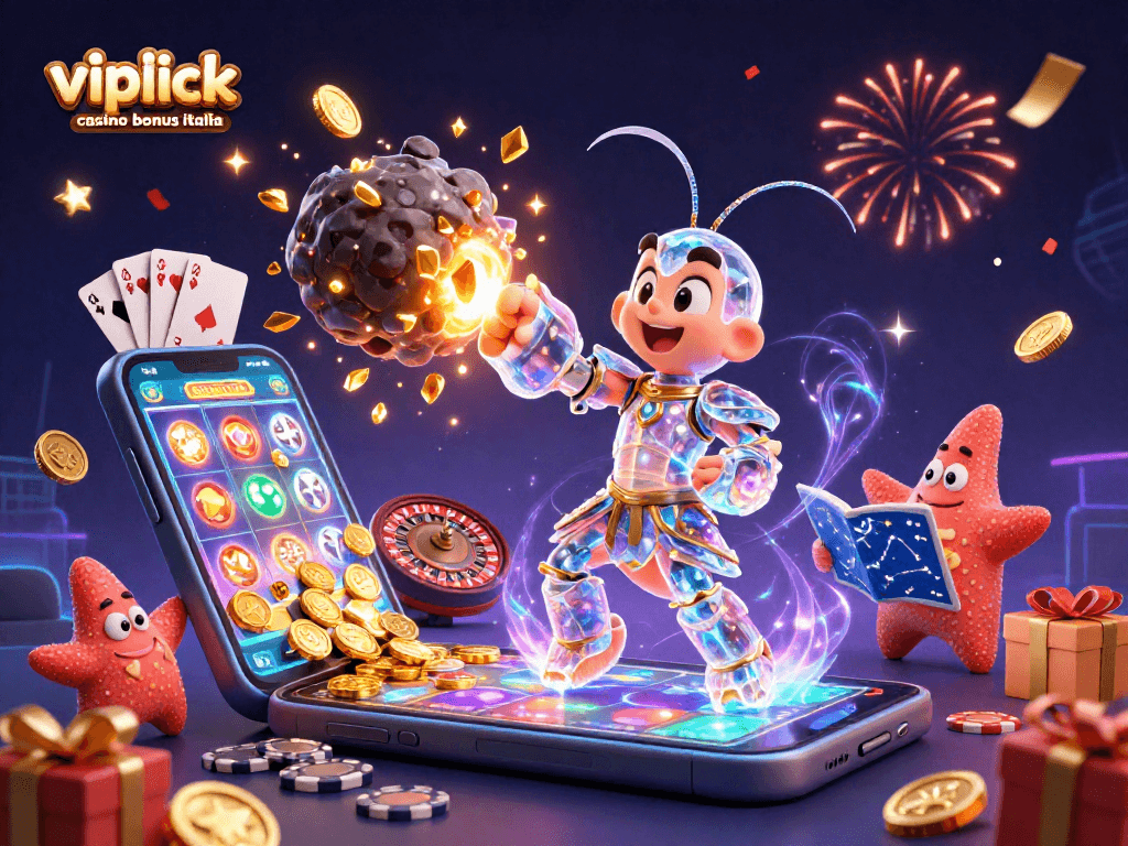 Scopri il vipluck casino bonus italia con un'affascinante illustrazione 3D di samurai e slot.