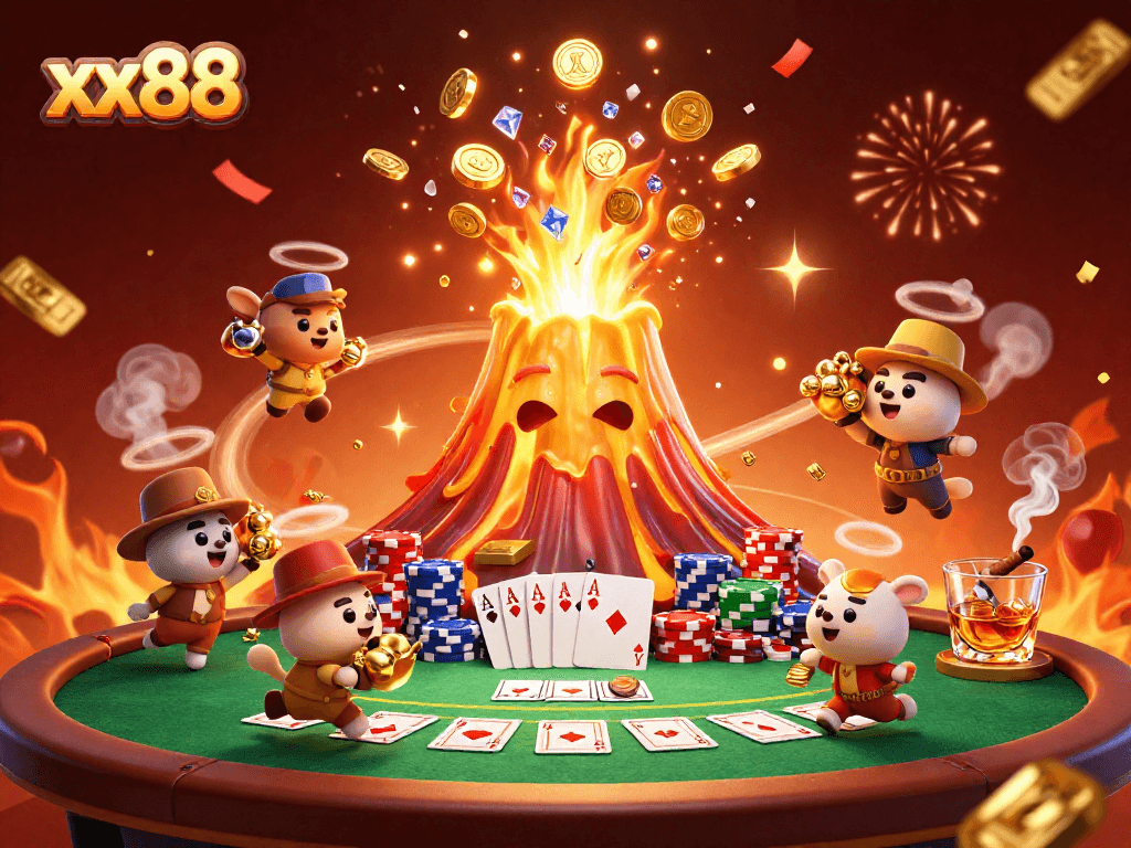 Experience xx88's thrilling treasure hunt with a vibrant casino-themed explosion of riches!